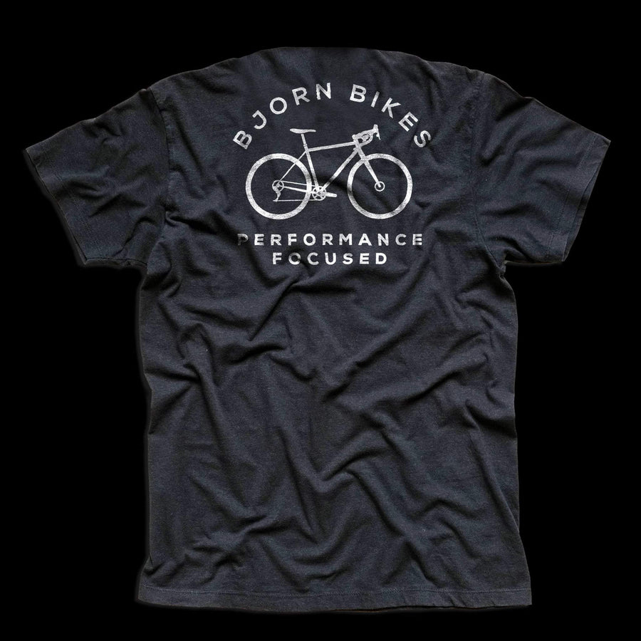 Front of Bjorn Cycle Carbon Grey Short Sleeve T-Shirt